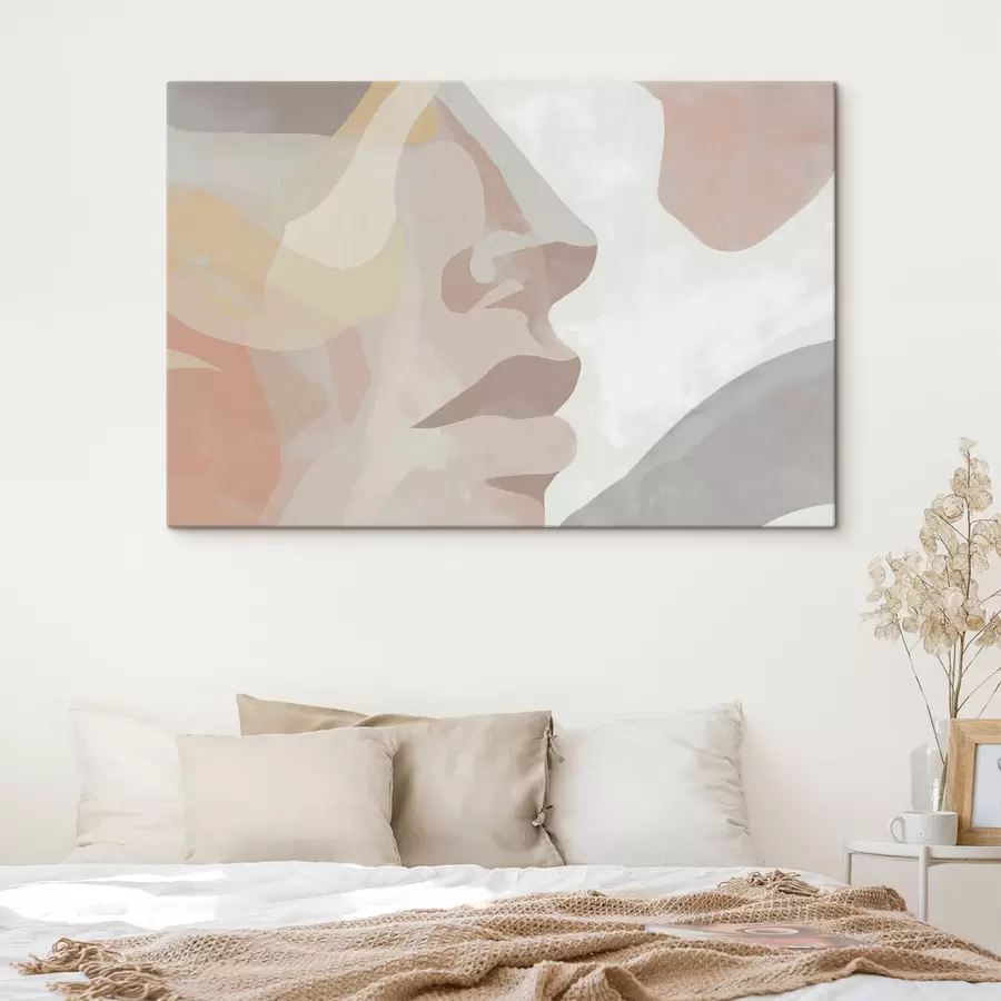  Peintures Visage abstrait minimaliste s47774