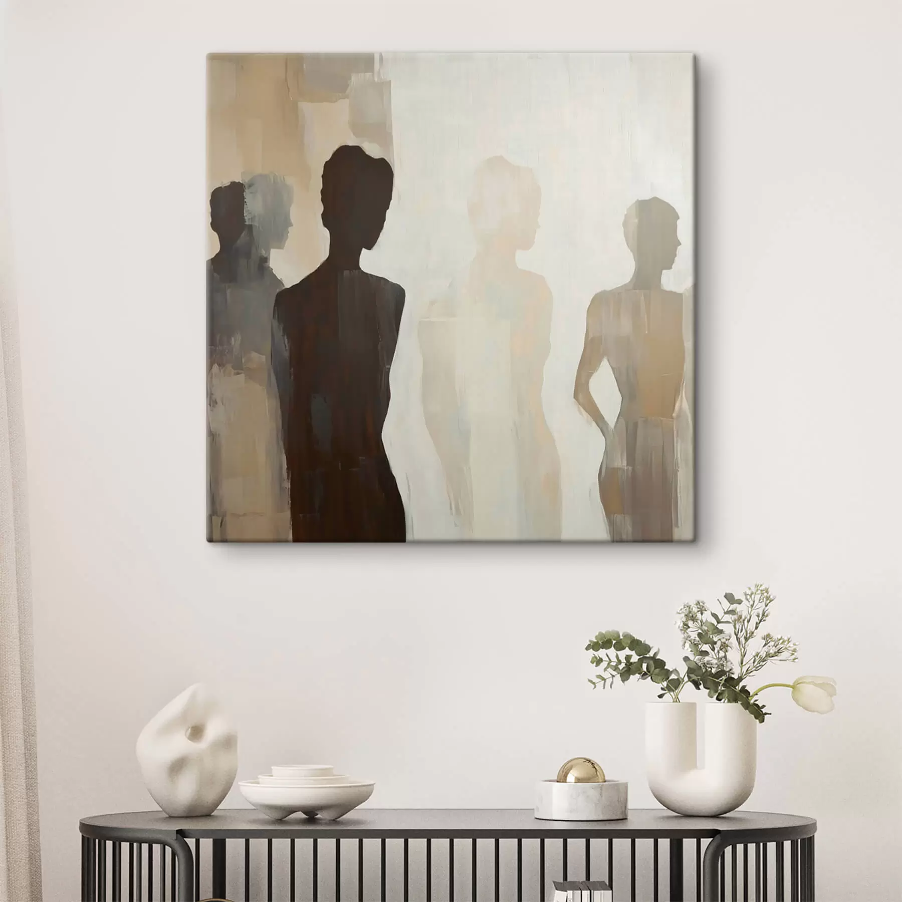  Peintures Silhouettes abstraites s47779