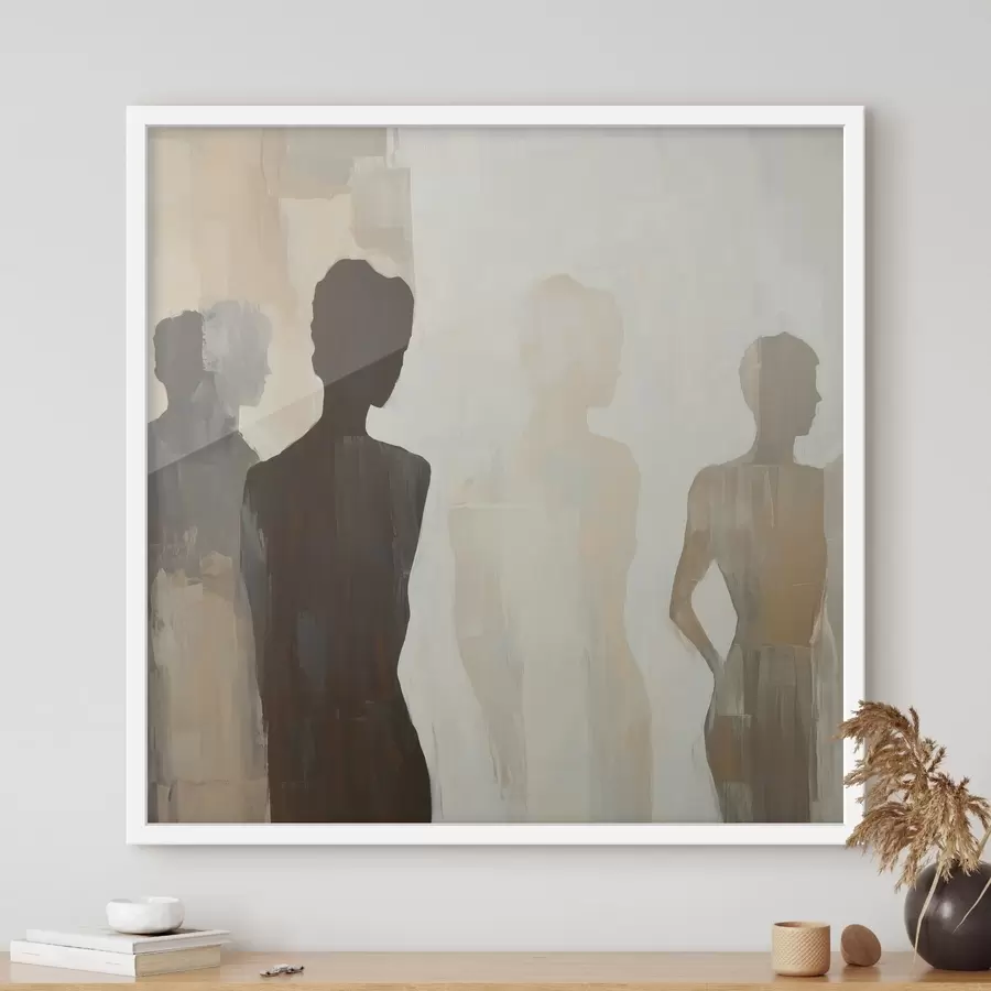 Papier peint photo Silhouettes abstraites f47779