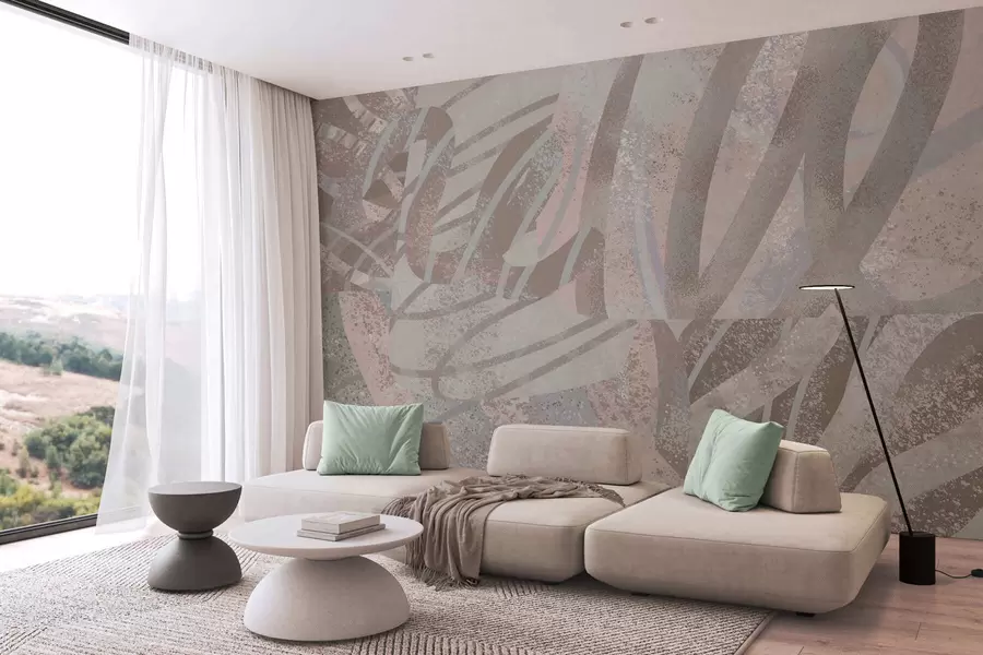 Papier peint photo art abstrait contemporain w05068