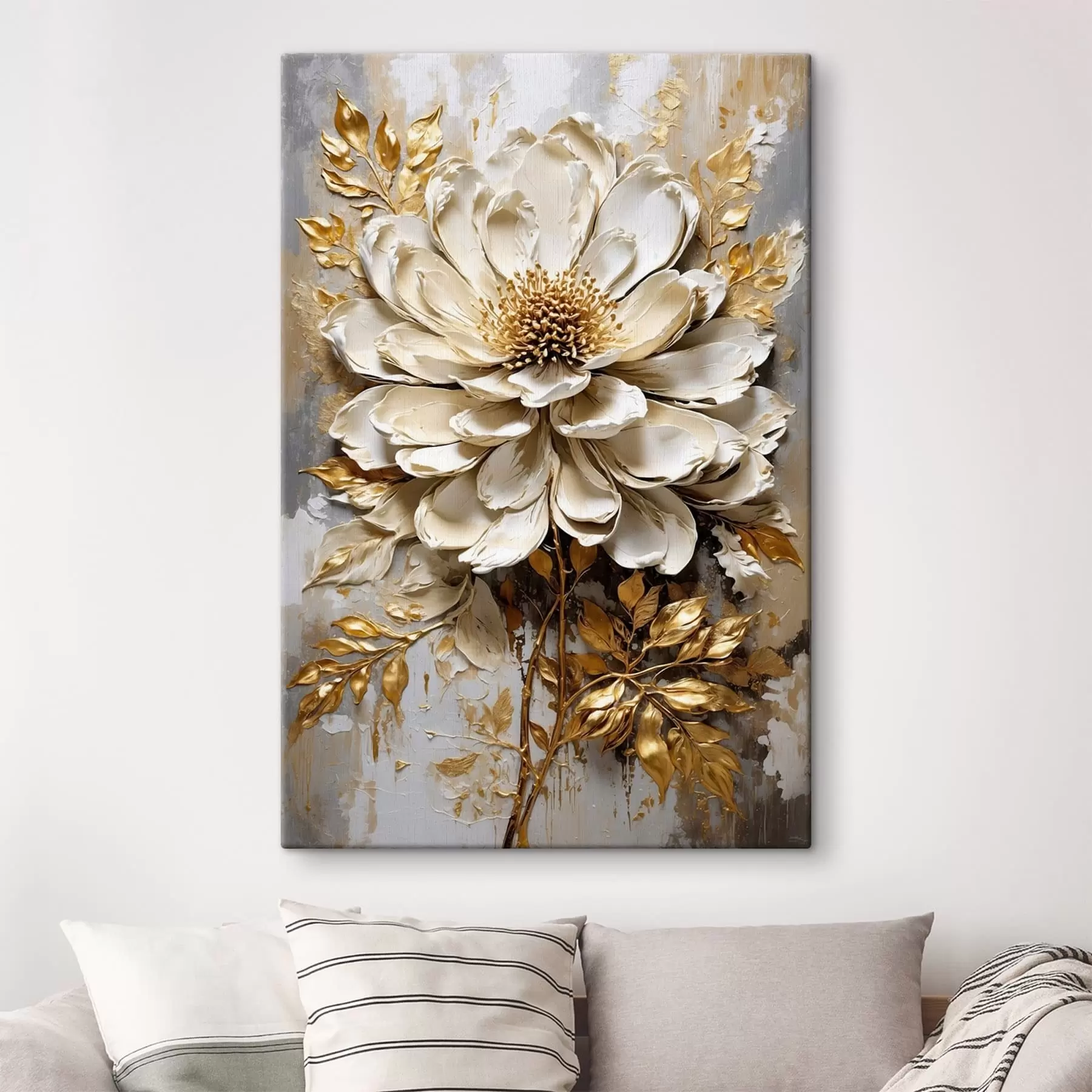 Papier peint photo Fleur légère texturée s47271