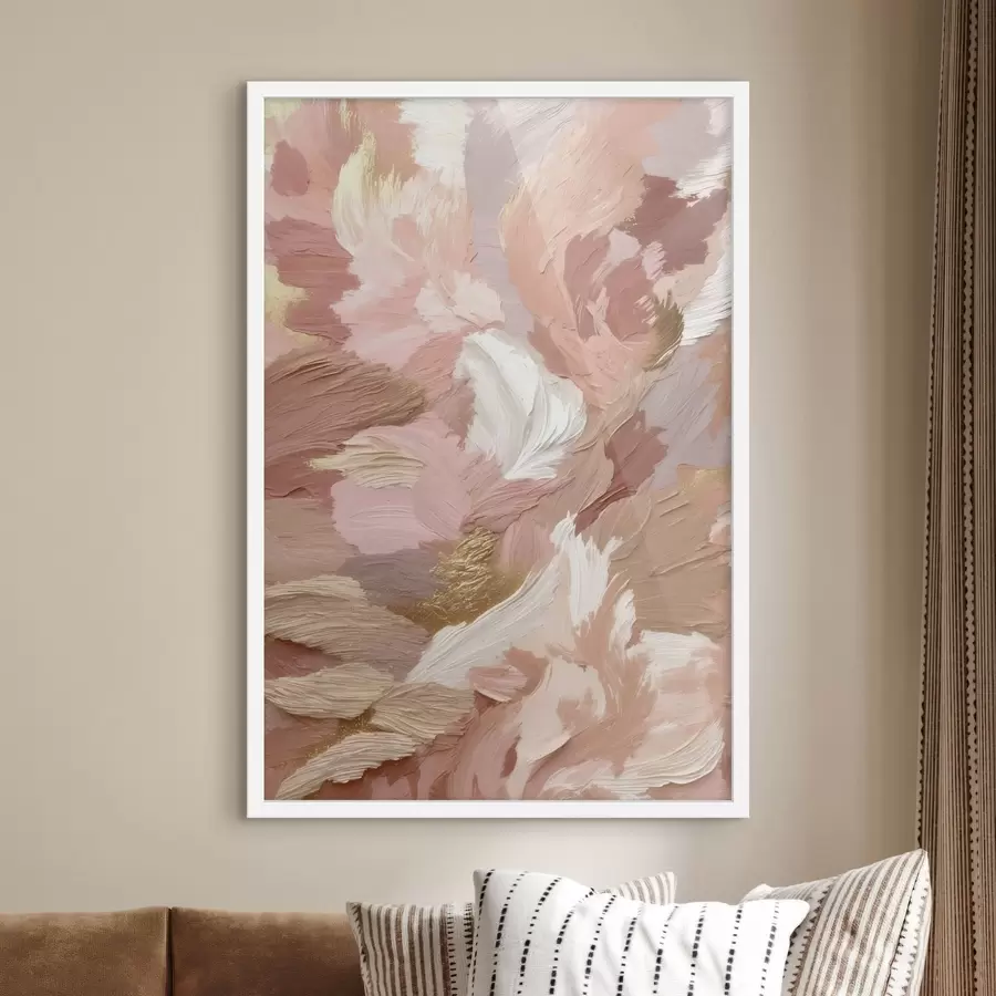 Papier peint photo Couches de pastel dans des teintes douces f47750