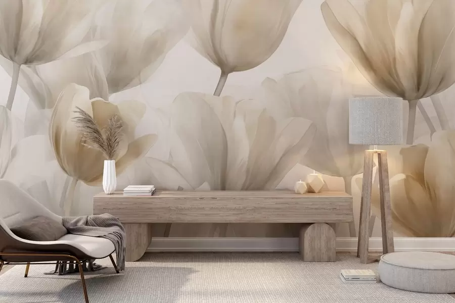 Papier peint photo Tulipes délicates w09699