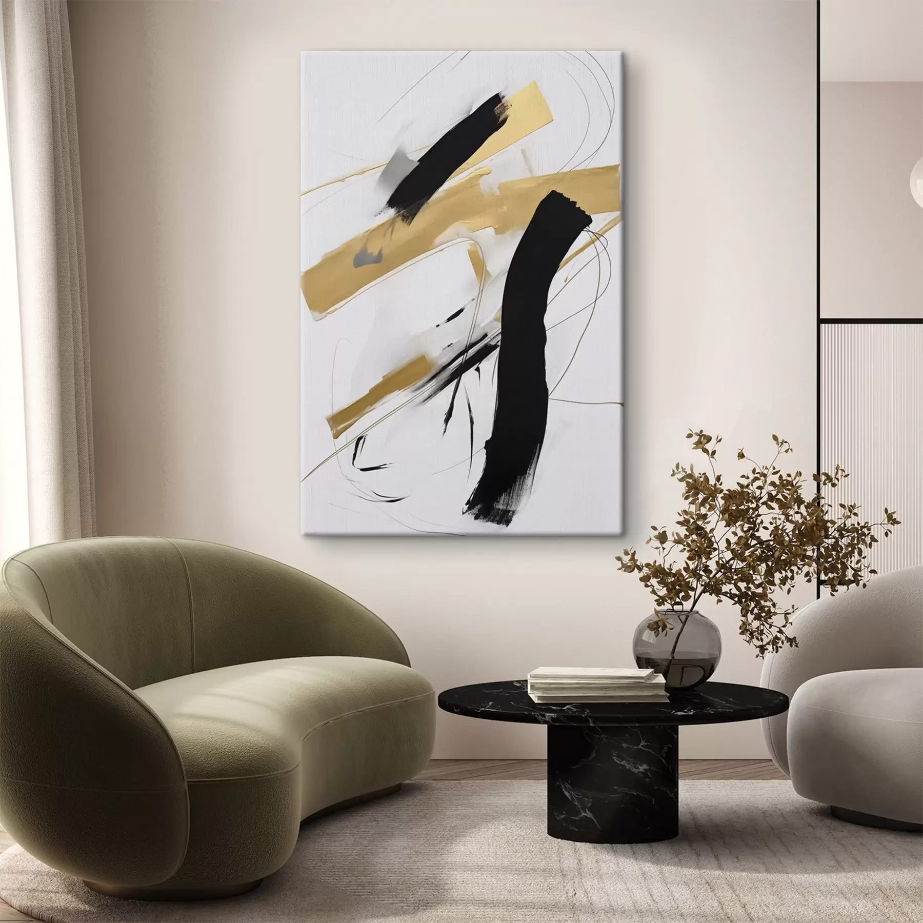  Schilderijen Chaotische abstracte compositie s47809