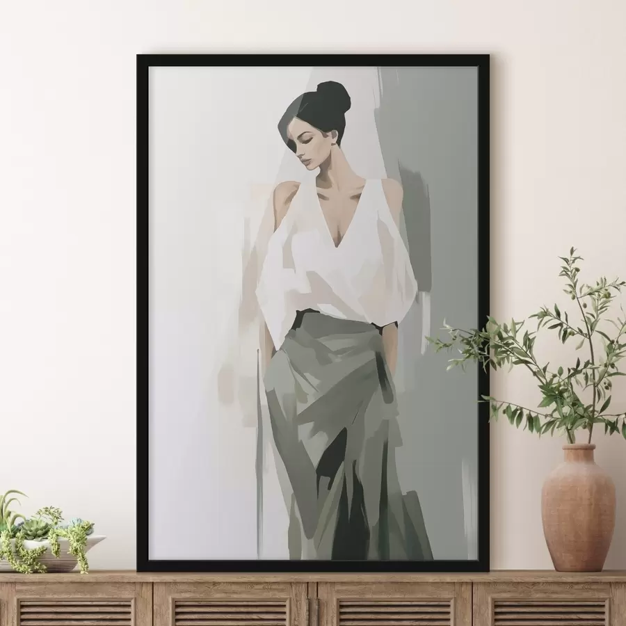 Fotobehang Jonge vrouw f47798