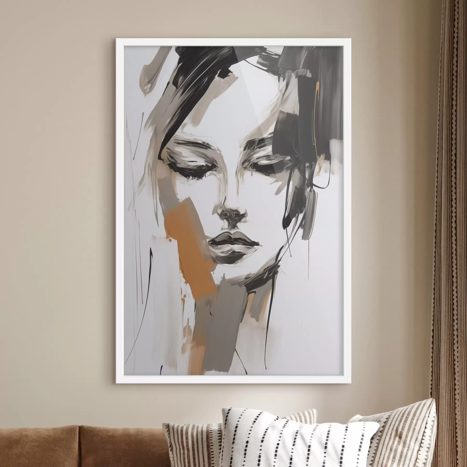 Papier peint photo Portrait abstrait d'une jeune fille f47801