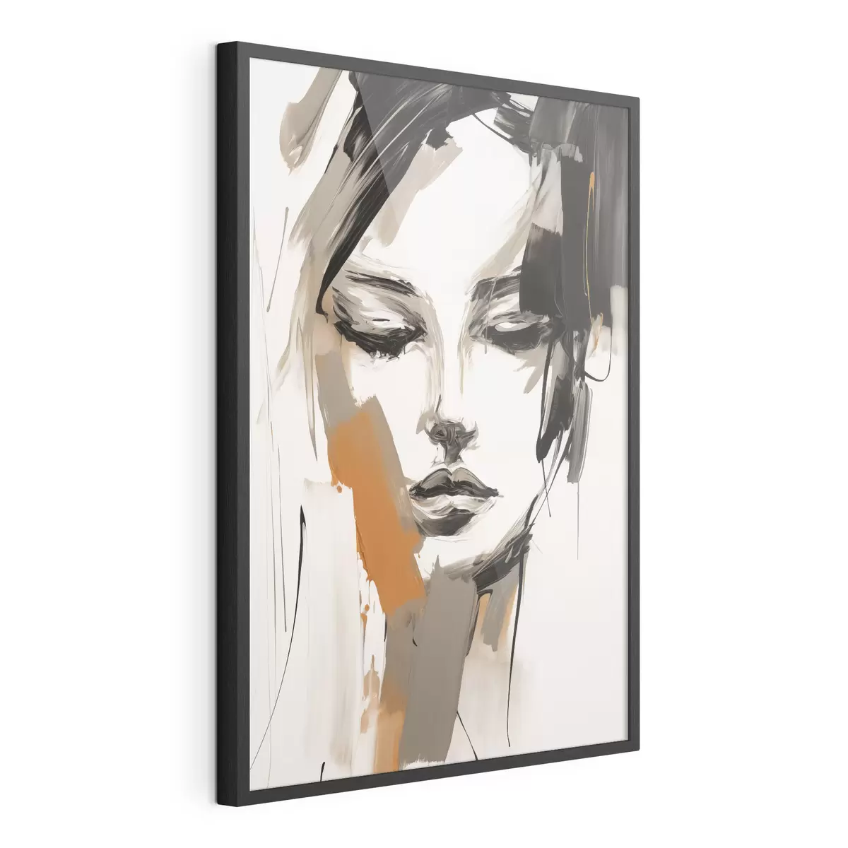 Affiche Portrait abstrait d'une jeune fille f47801