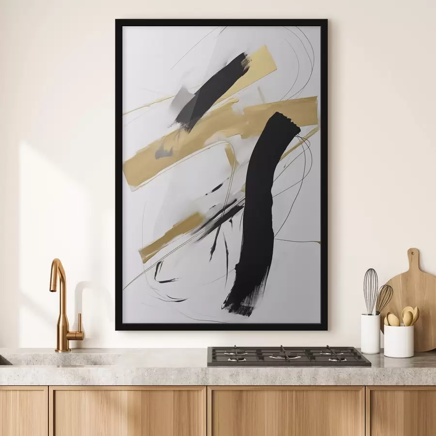 Fotobehang Chaotische abstracte compositie f47809