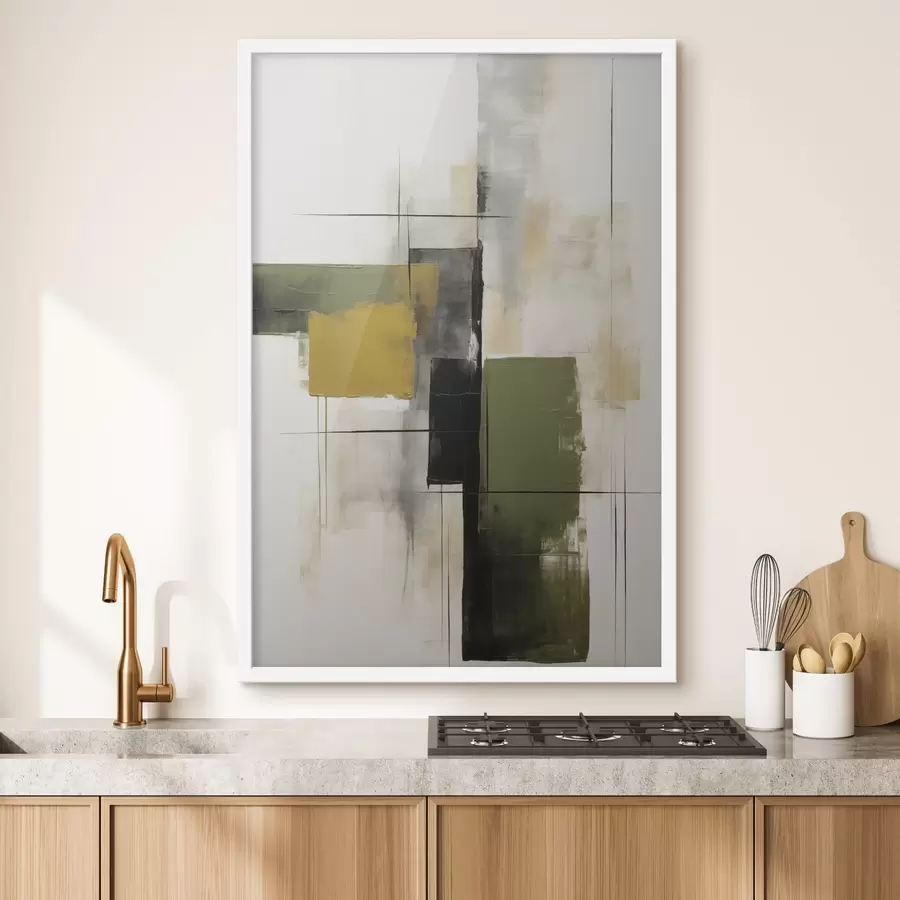 Fotobehang Abstracte geometrische compositie f47813