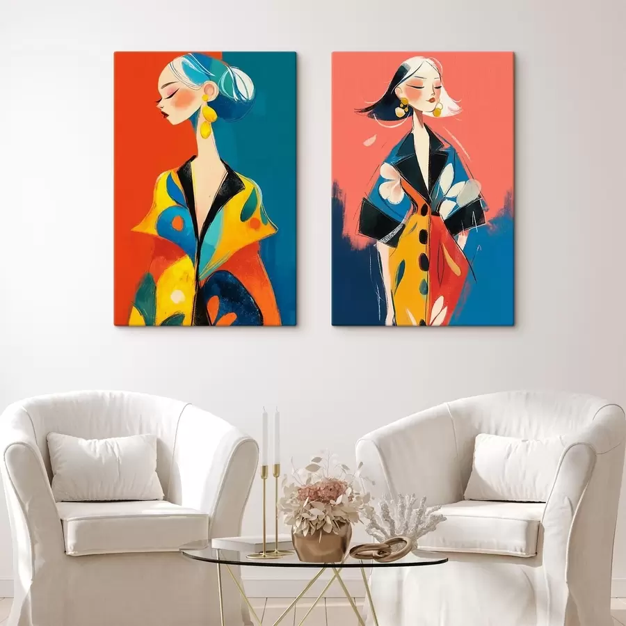  Peintures Portrait féminin de mode m30014