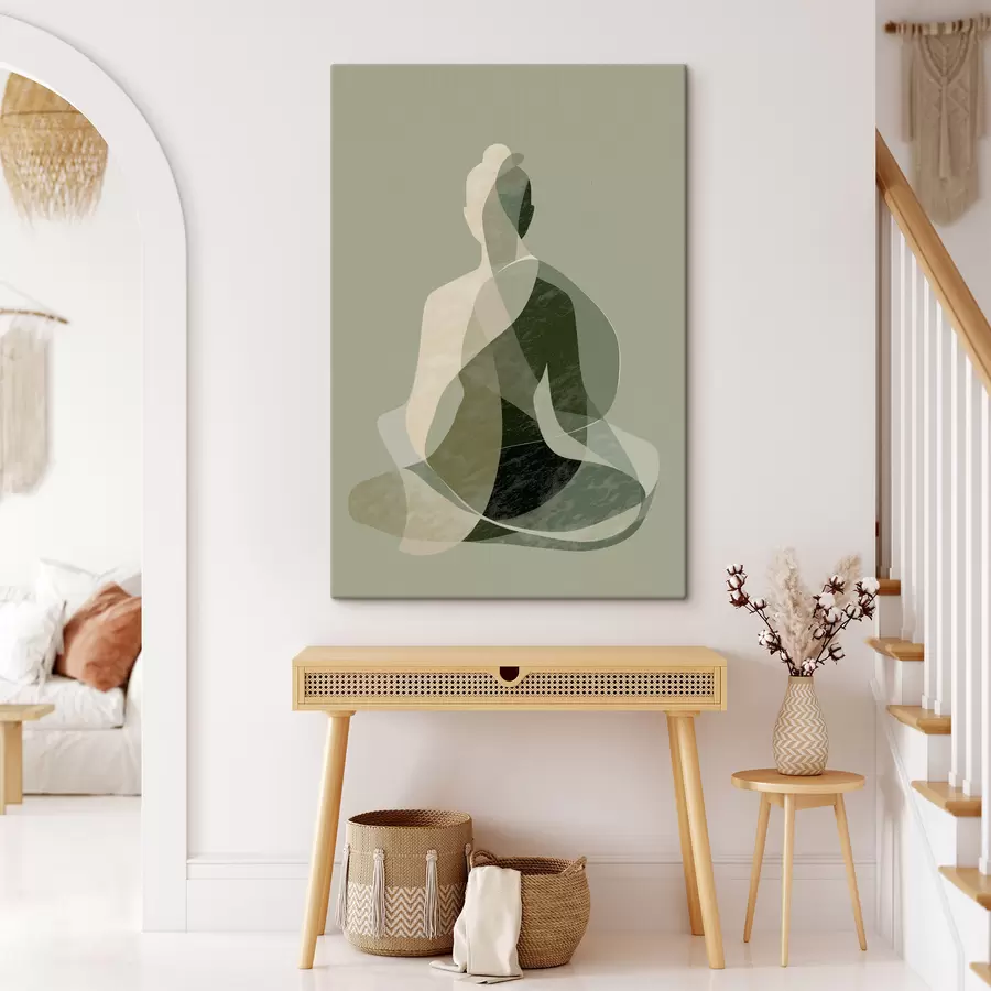 Fotobehang Yoga-figuur s47836