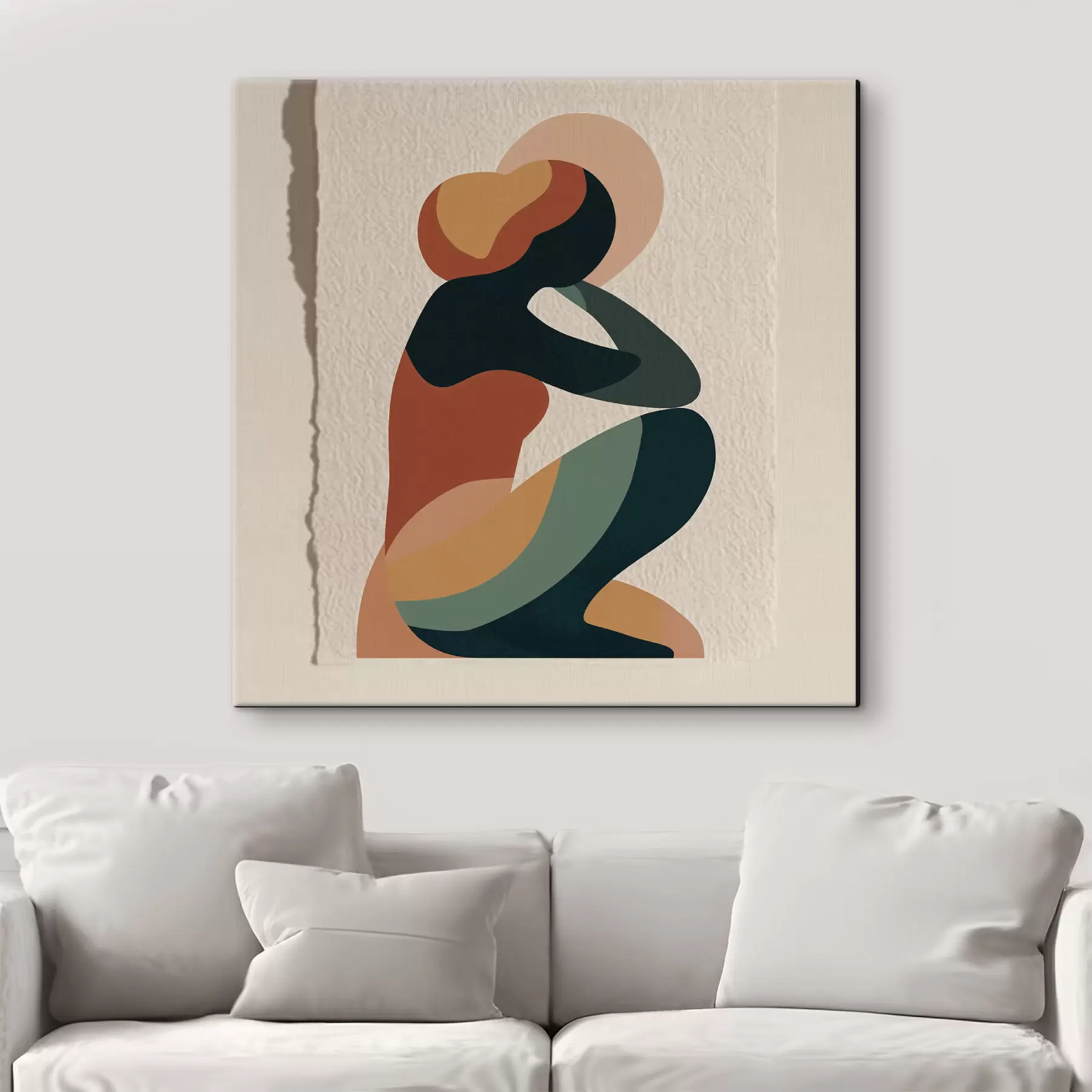  Peintures Personnage assis s47840