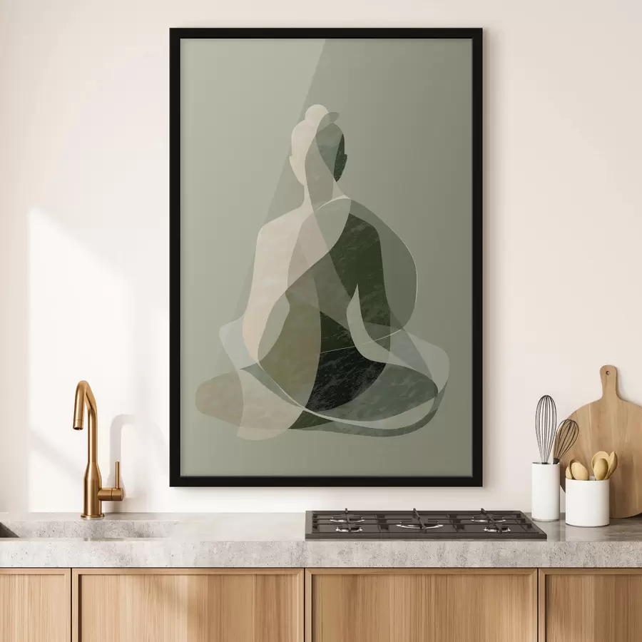 Fotobehang Yoga-figuur f47836