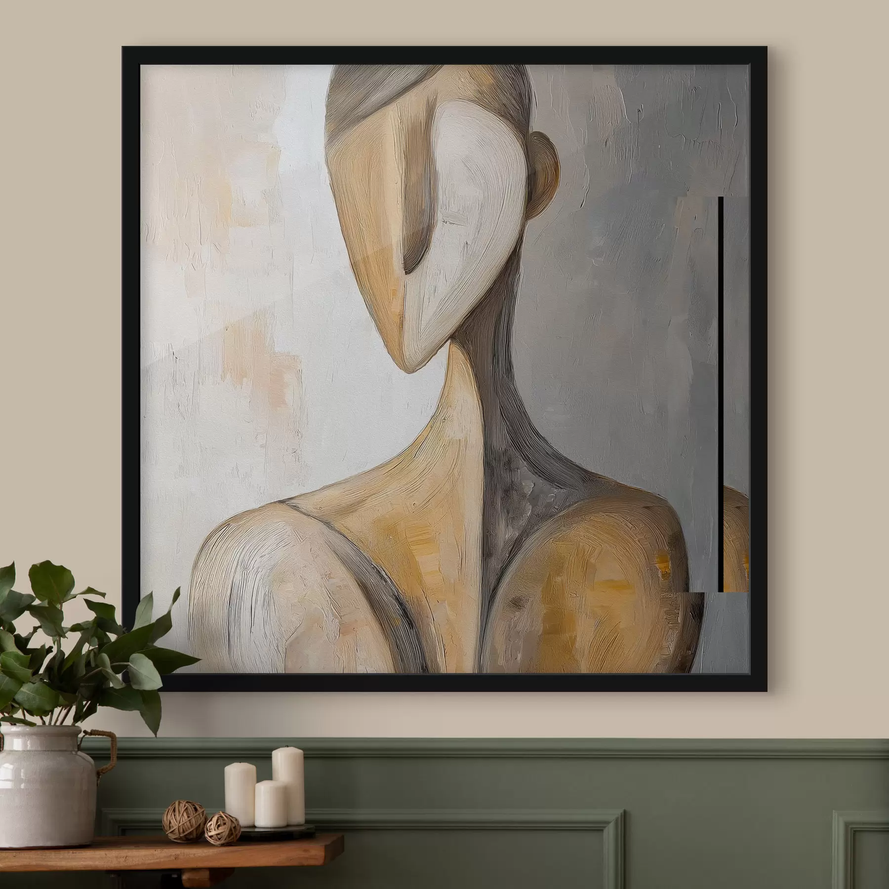 Fotobehang Gestileerde vrouwenfiguur f47838