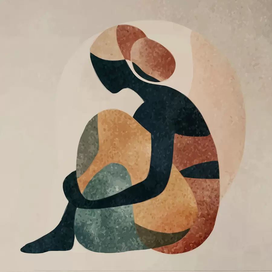 Fotobehang Abstract menselijke figuur f47839