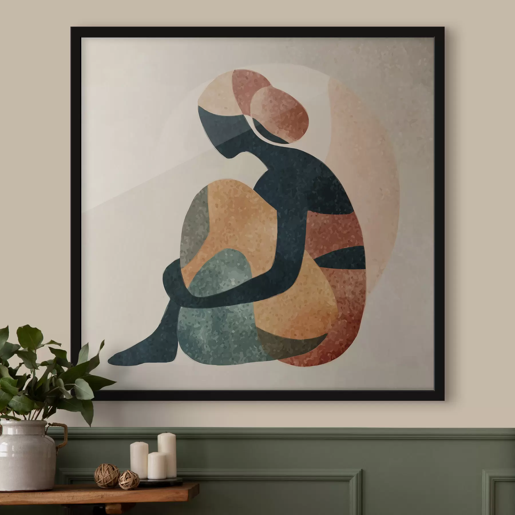 Papier peint photo Figure humaine abstraite f47839