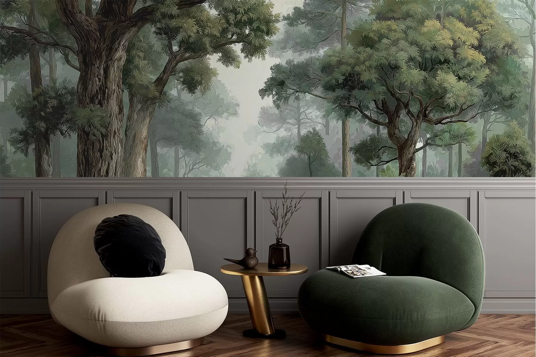 Papier peint photo Forêt de feuillus w05196