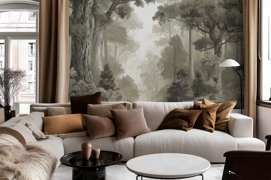 Papier peint photo Forêt de feuillus w05196v1