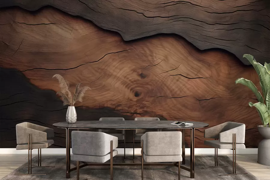 Papier peint photo Imitation d'écorce d'arbre w09705