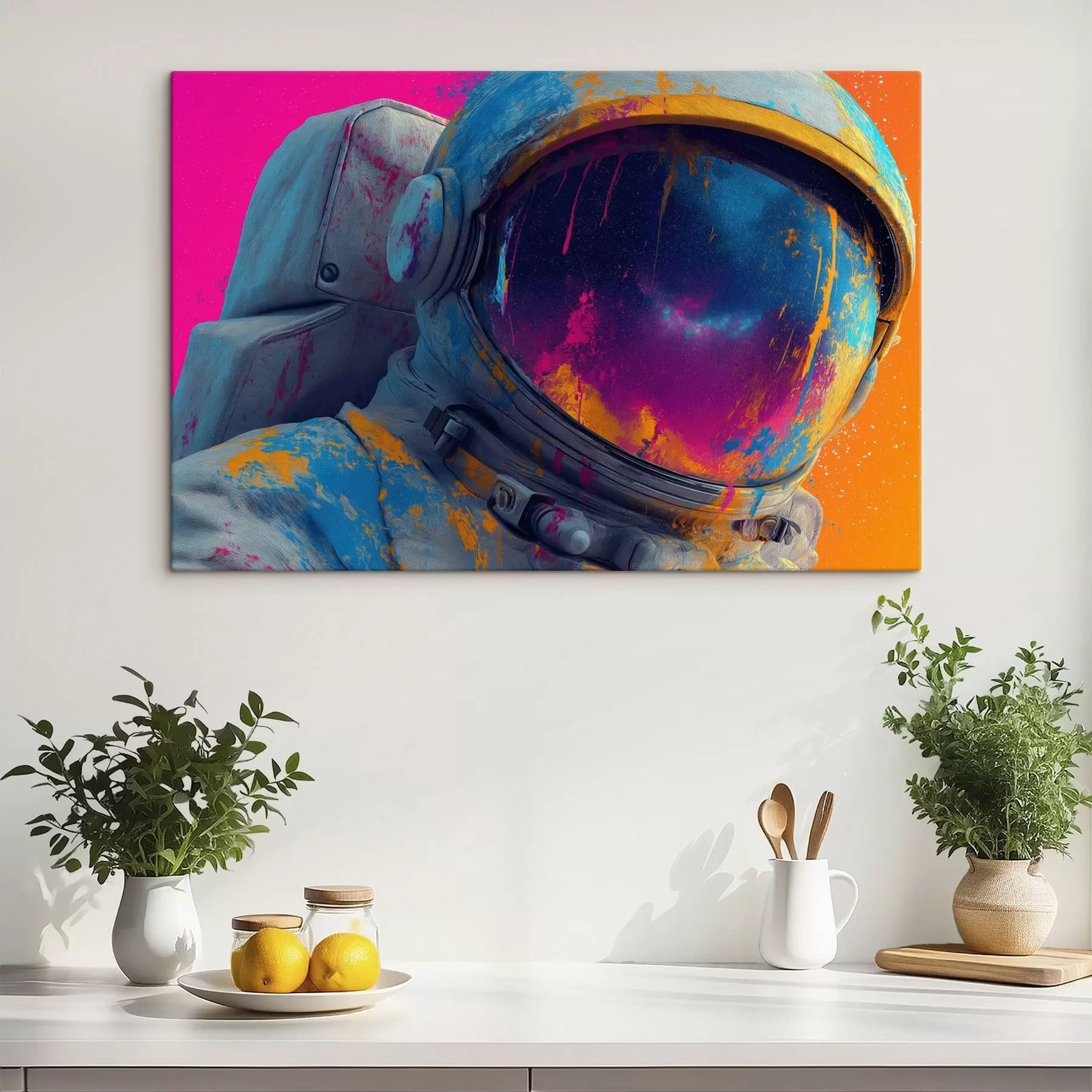  Schilderijen Astronaut met een heldere helm s47905