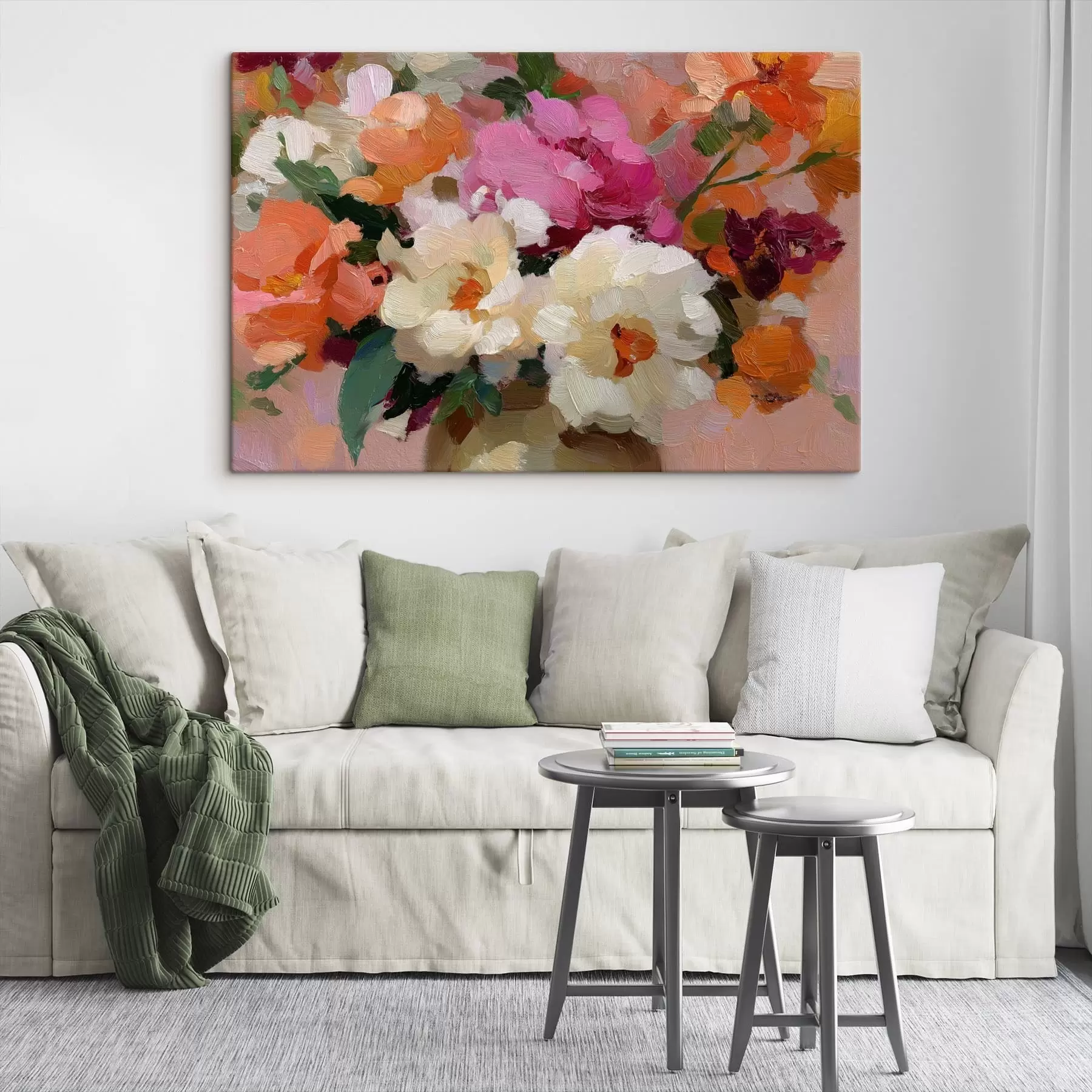  Schilderijen Abstract boeket bloemen s47919