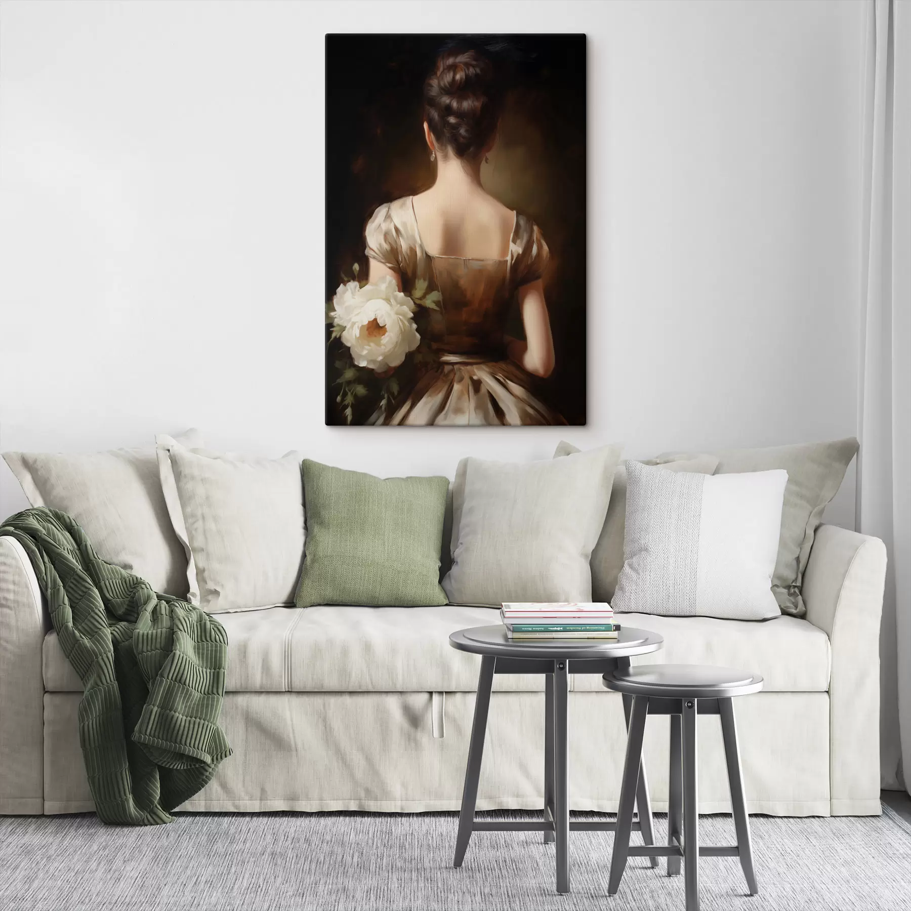  Peintures Portrait de femme vu de dos s47921