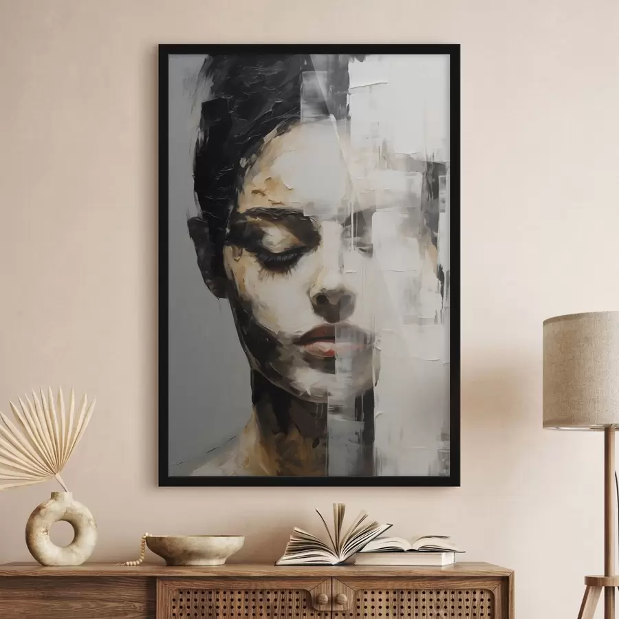 Fotobehang Abstract vrouwenportret f47928