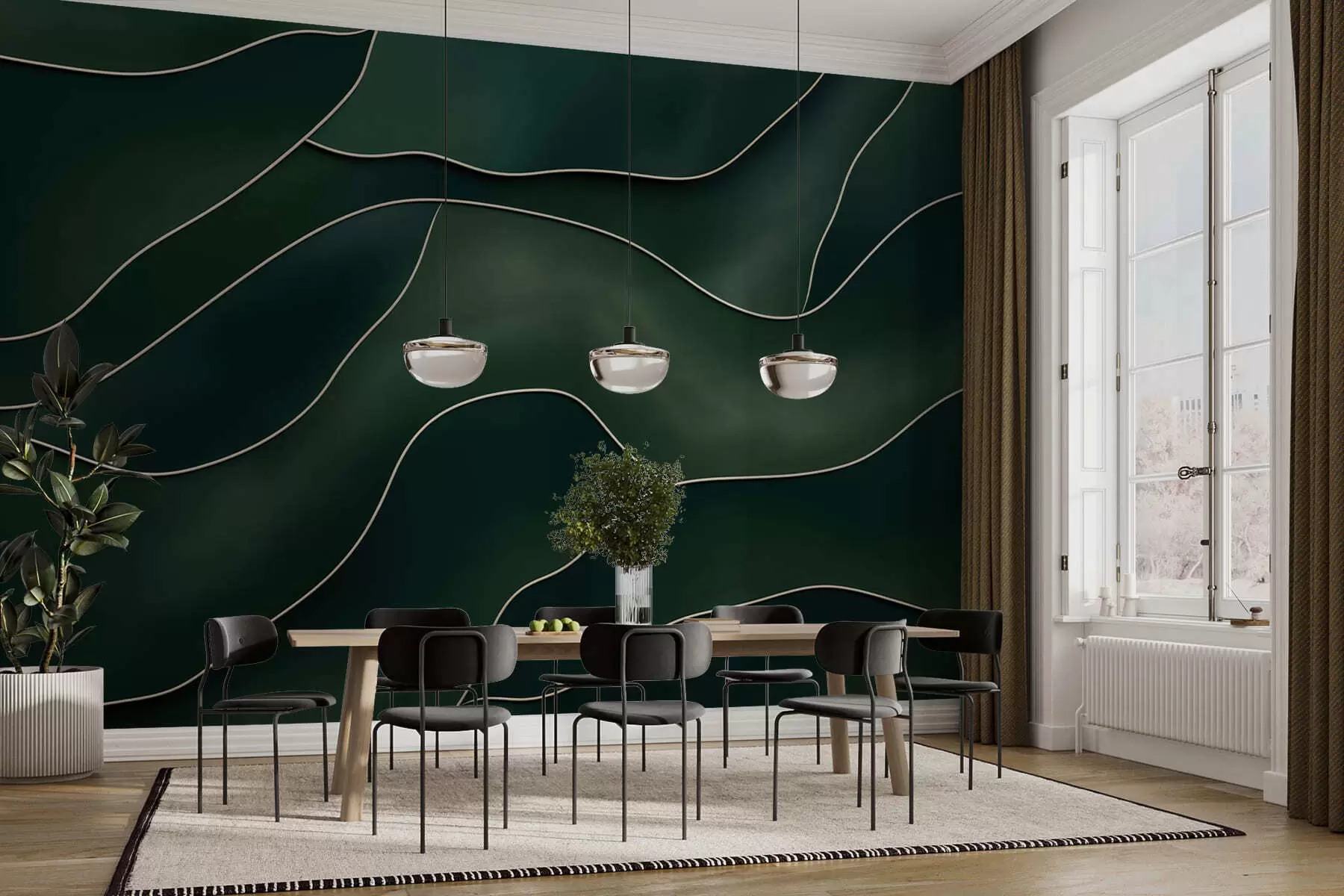 Fotobehang Abstracte lijnen w05218