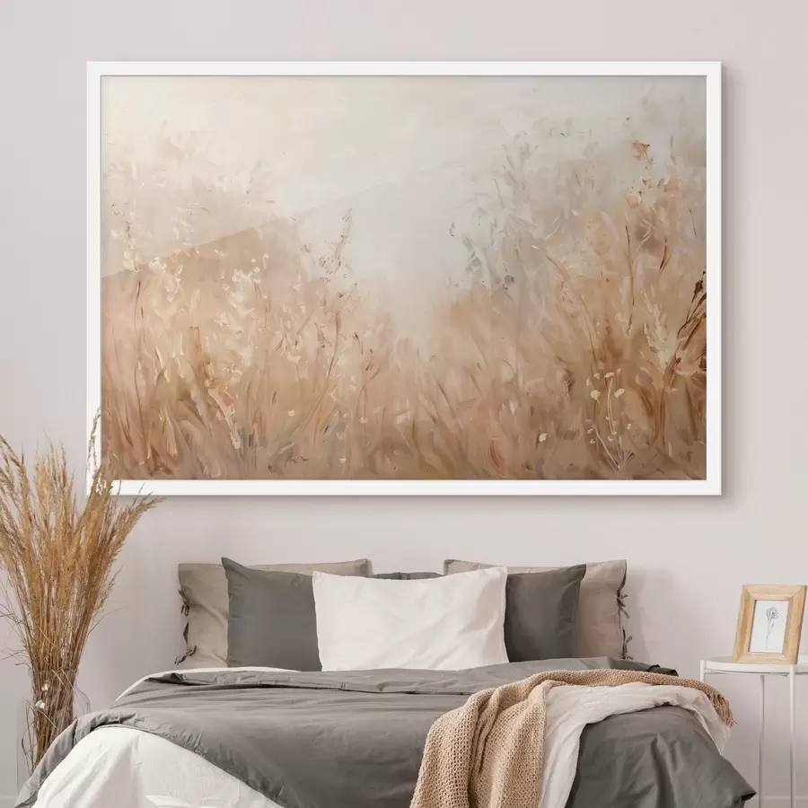 Papier peint photo Variété de plantes de plein champ, imitation peinture à l'huile f48005