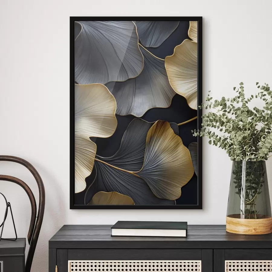 Papier peint photo Feuilles de ginkgo f48006