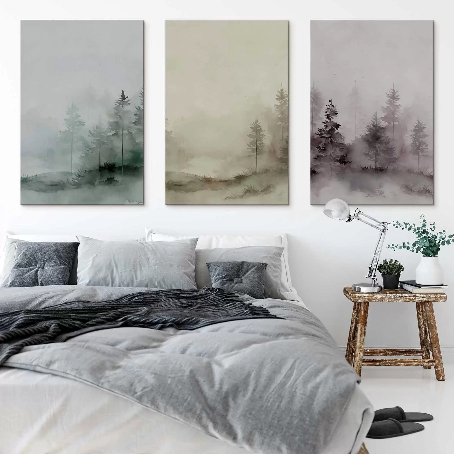  Peintures La diversité des forêts de conifères m30044