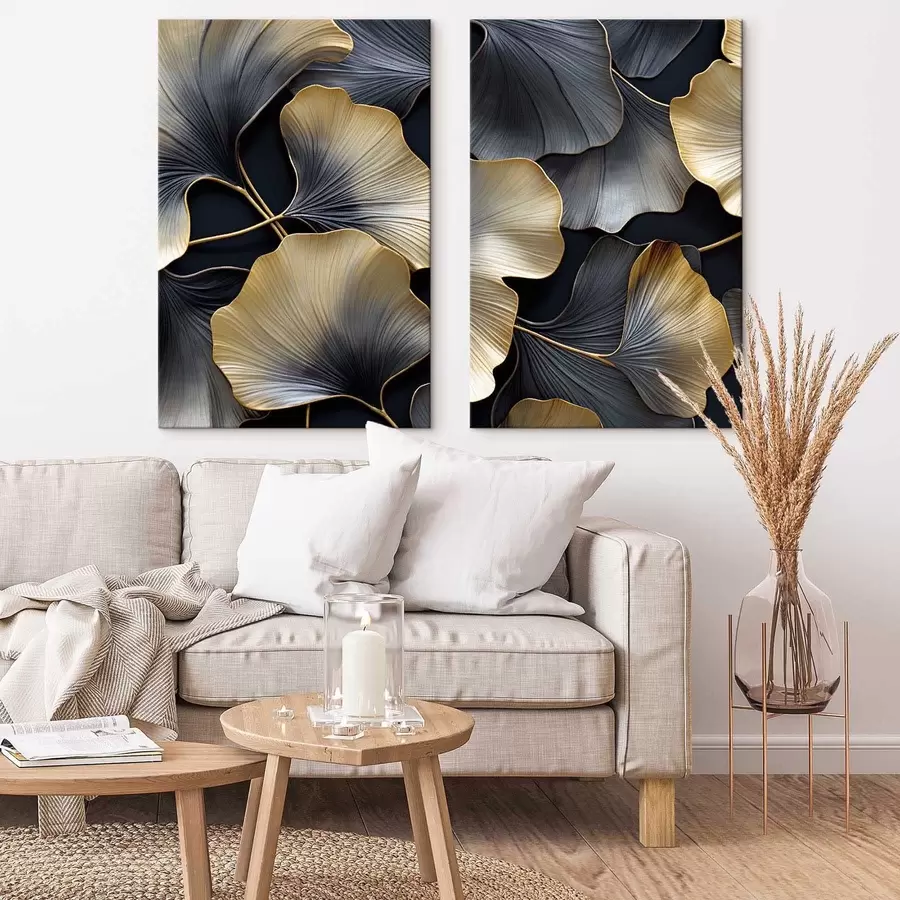  Schilderijen Ginkgobladeren m30046