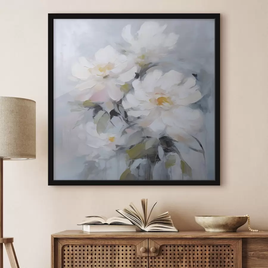 Papier peint photo Peinture imitation fleurs f48047