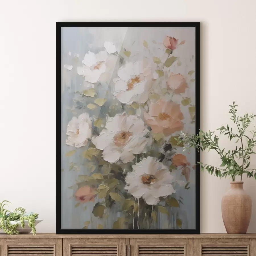 Papier peint photo Bouquet de fleurs imitation peinture f48056