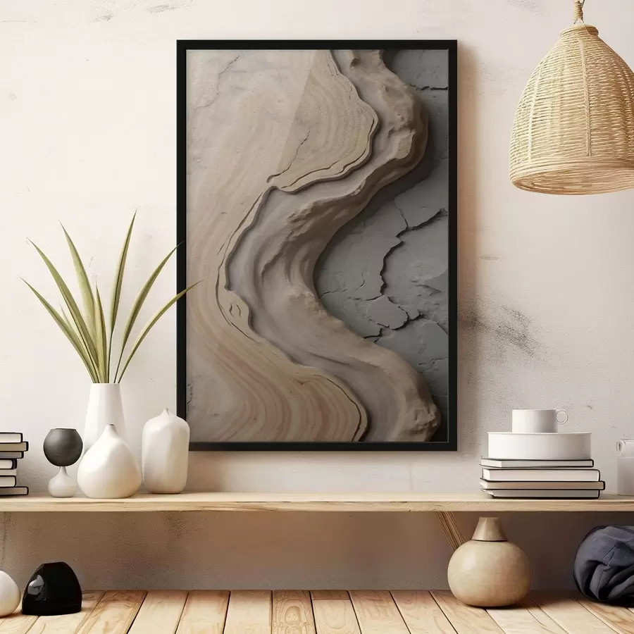 Papier peint photo Bois et béton, imitation f48105