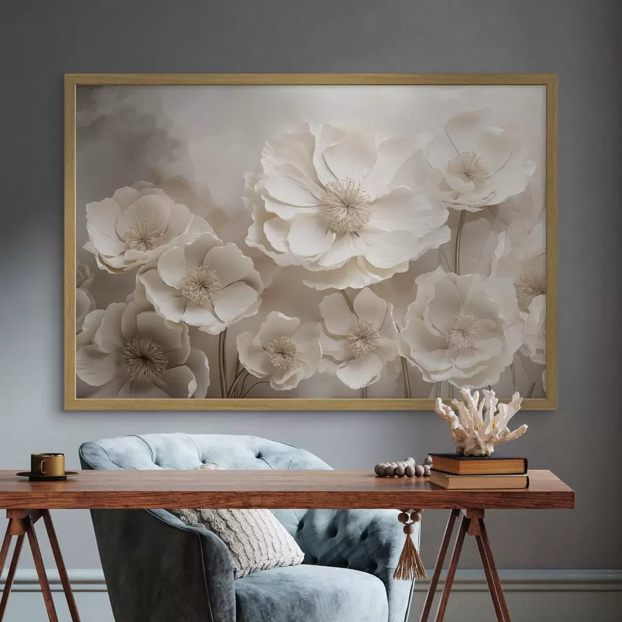 Fotobehang Grote bloemen f48111