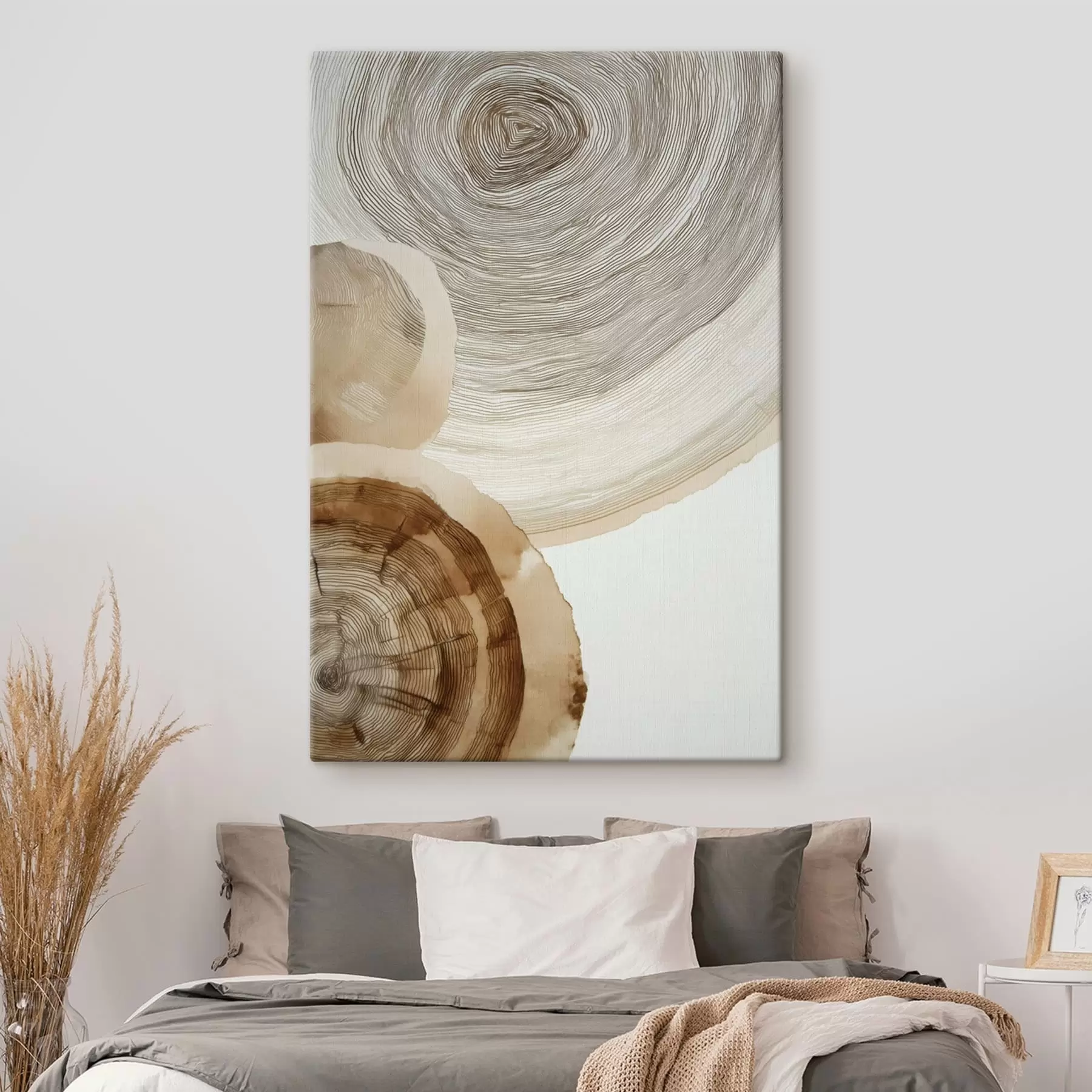  Peintures anneaux annuels abstraits s47934