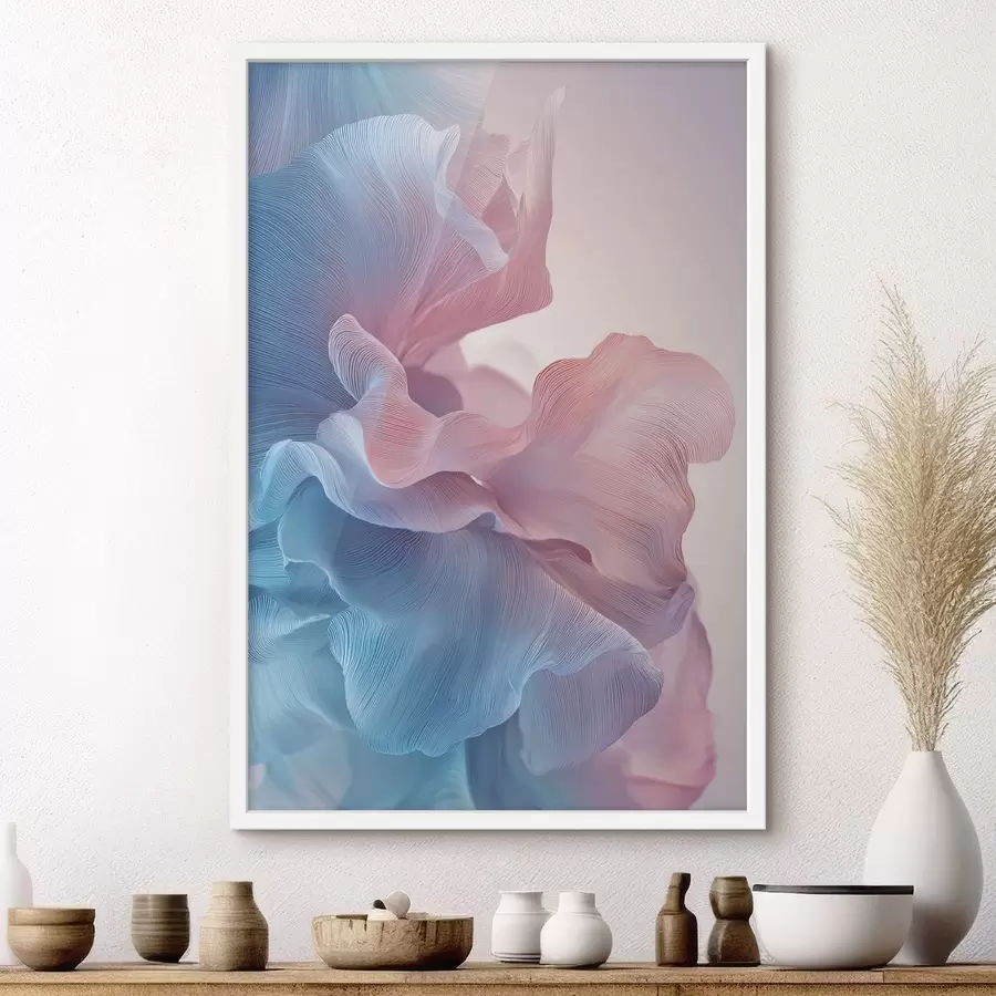 Papier peint photo vagues abstraites avec effet de volume f47945