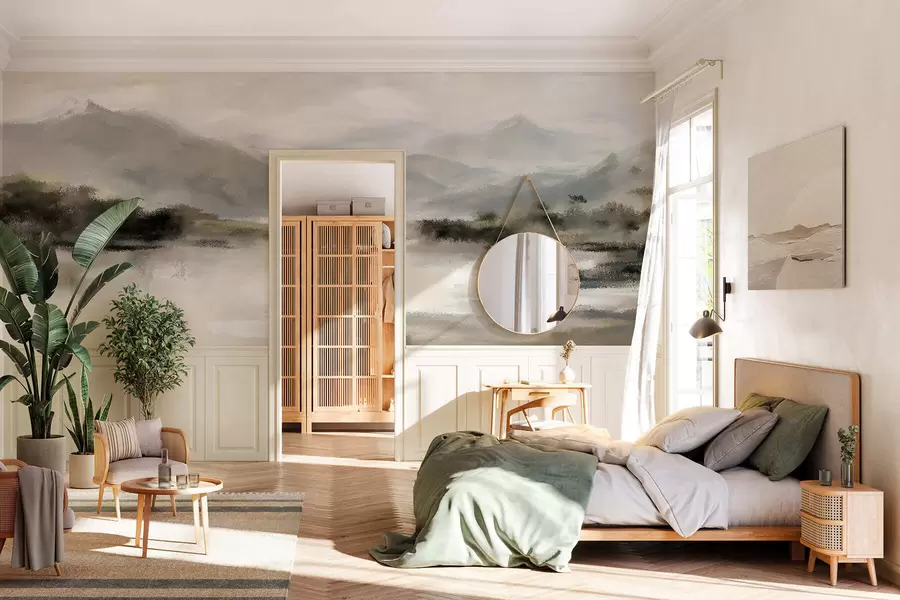 Papier peint photo Montagnes peintes w05248