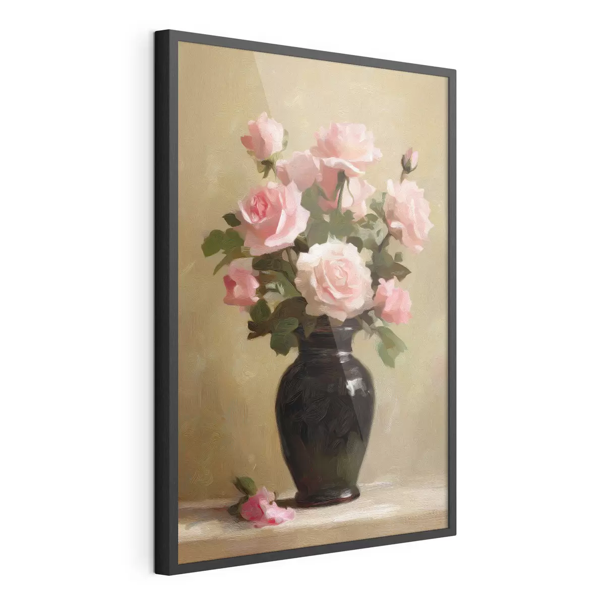 Affiche Vase avec des roses f48125