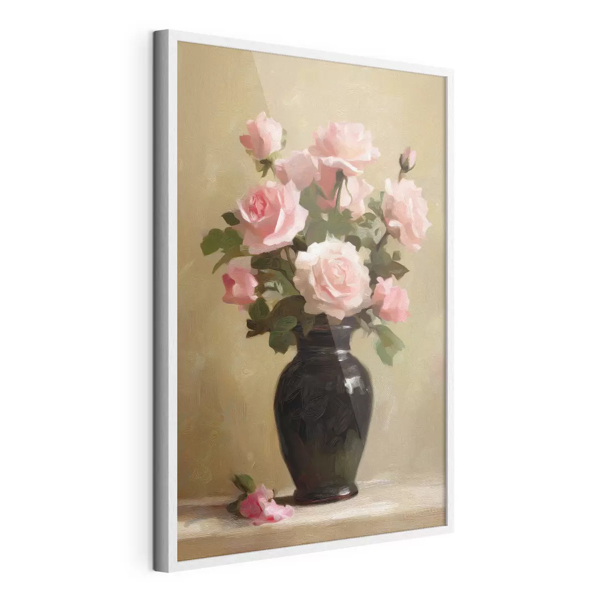 Affiche Vase avec des roses f48125