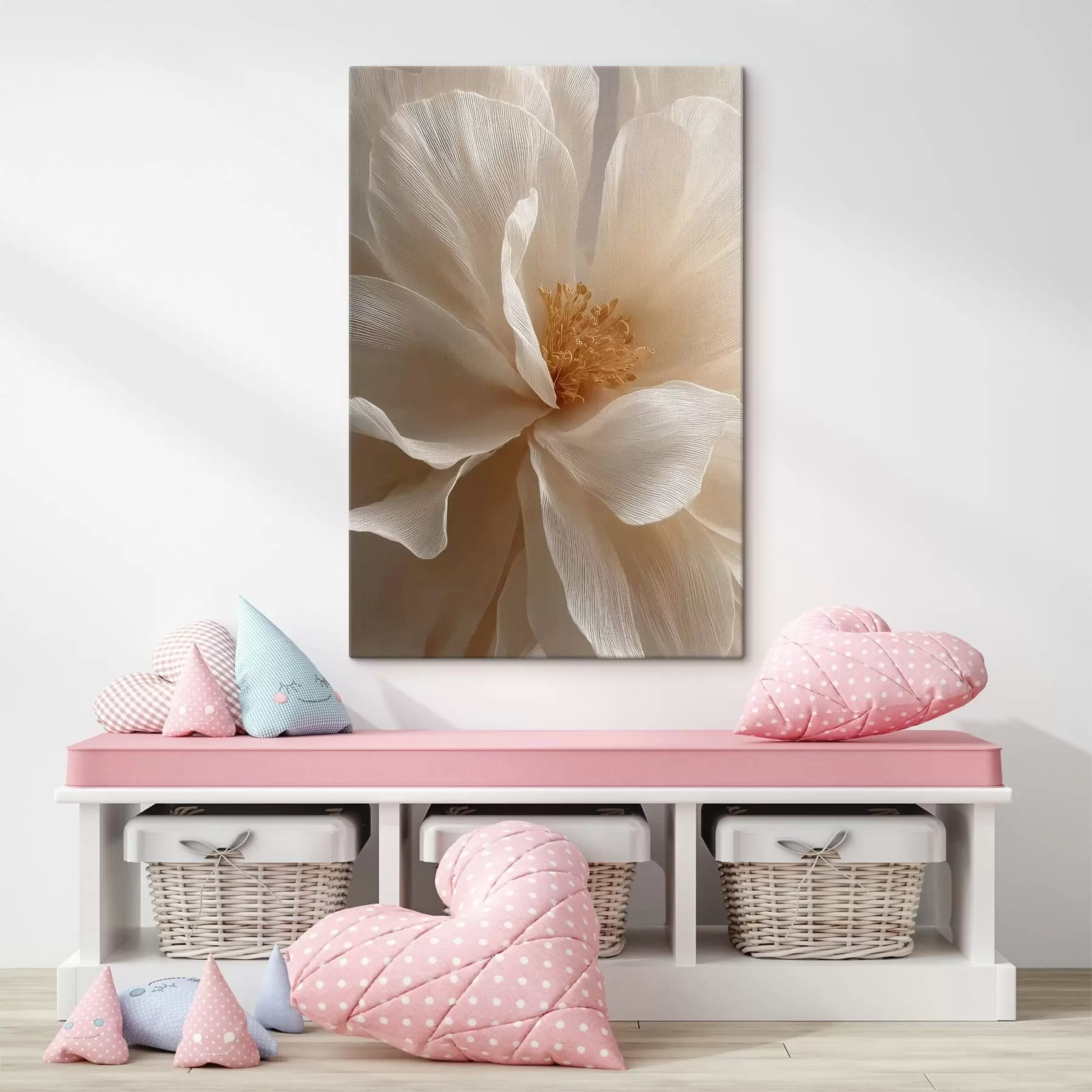  Schilderijen macro bloemcompositie in warme  tinten s48120