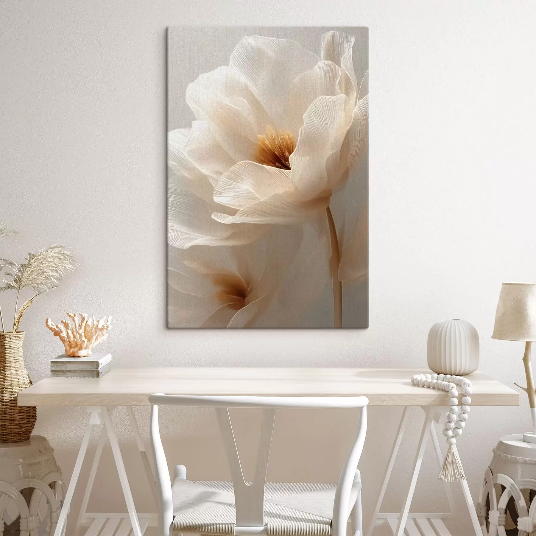  Peintures Composition florale macro dans des tons chauds s48121