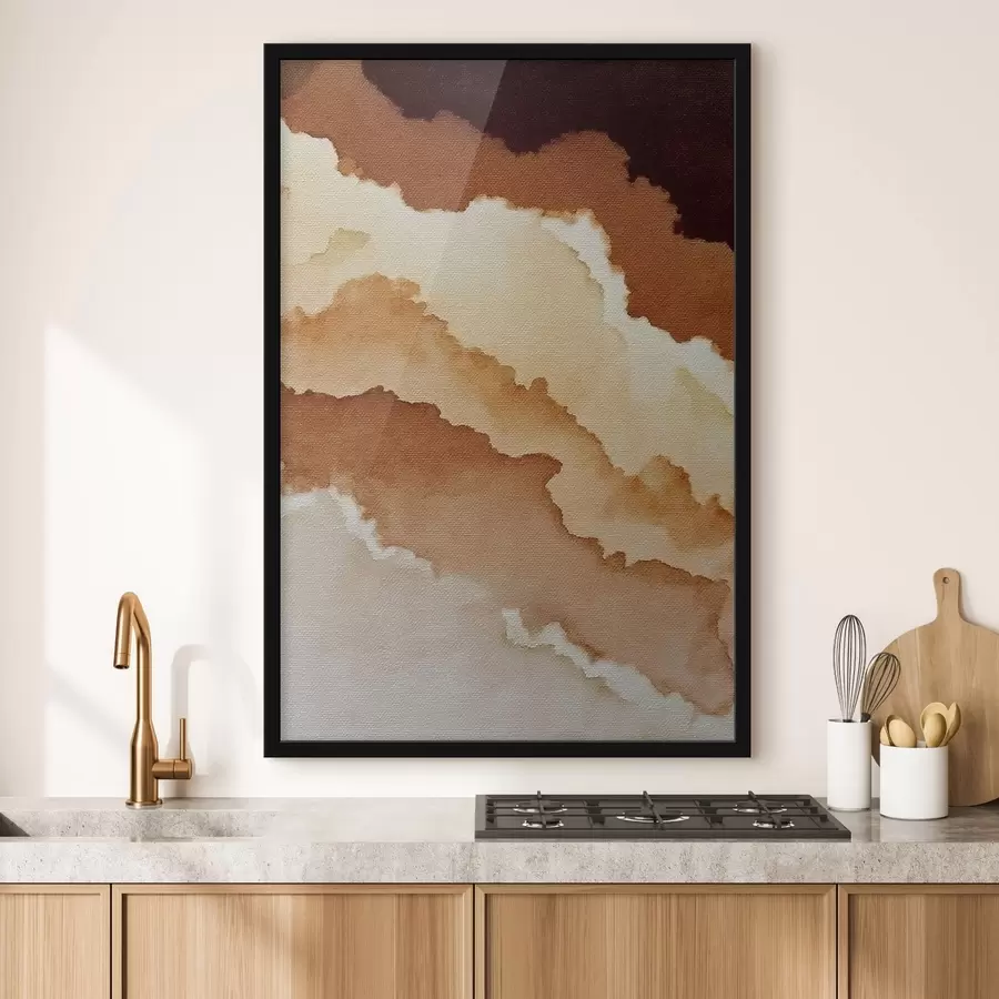 Papier peint photo Composition abstraite en aquarelle superposée f48071