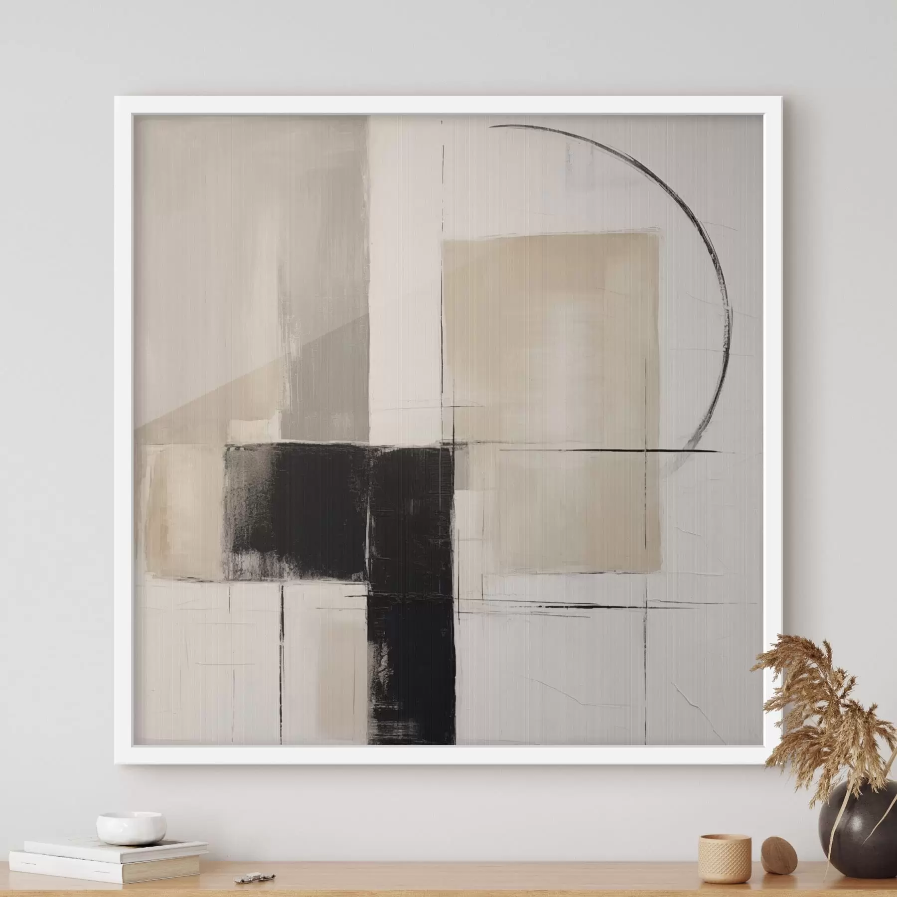 Papier peint photo peinture géométrique abstraite moderne f48072