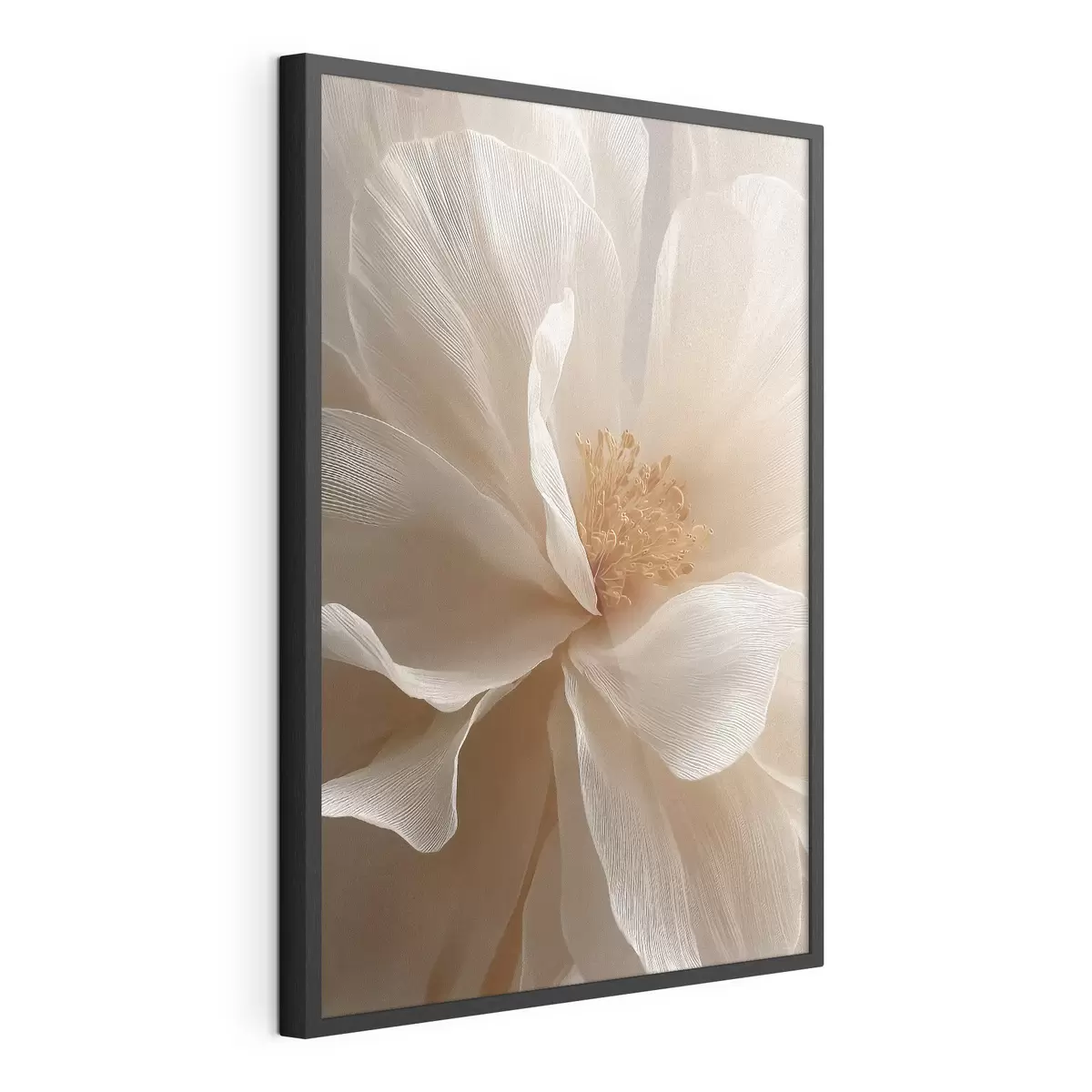 Poster macro bloemcompositie in warme  tinten f48120