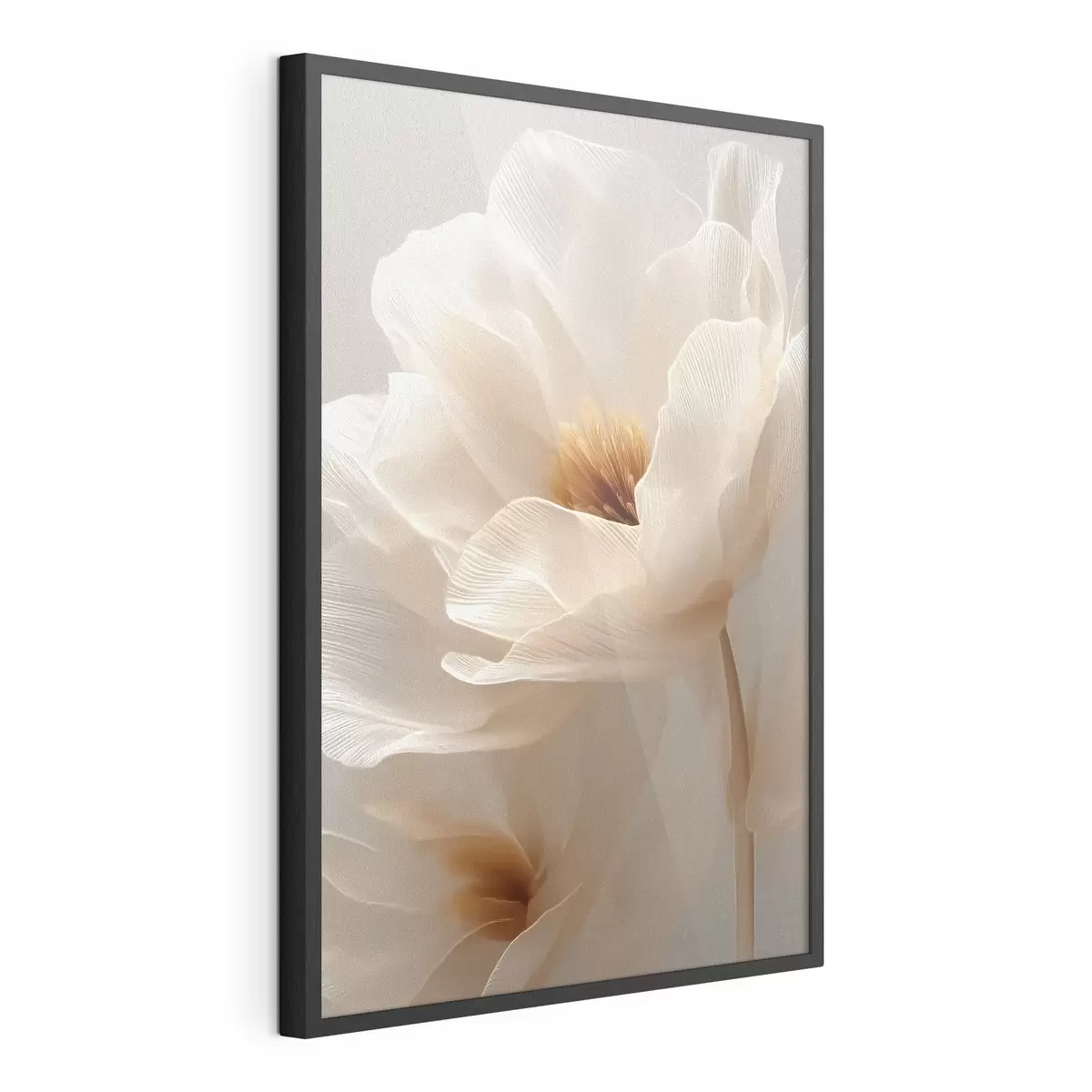 Affiche Composition florale macro dans des tons chauds f48121