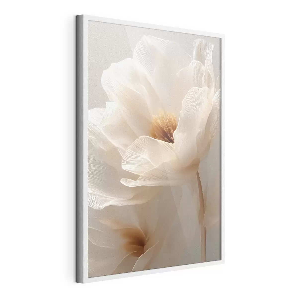 Affiche Composition florale macro dans des tons chauds f48121