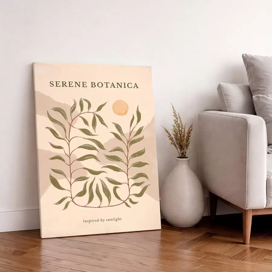  Peintures Affiche botanique avec texte Serene Botanica s48022