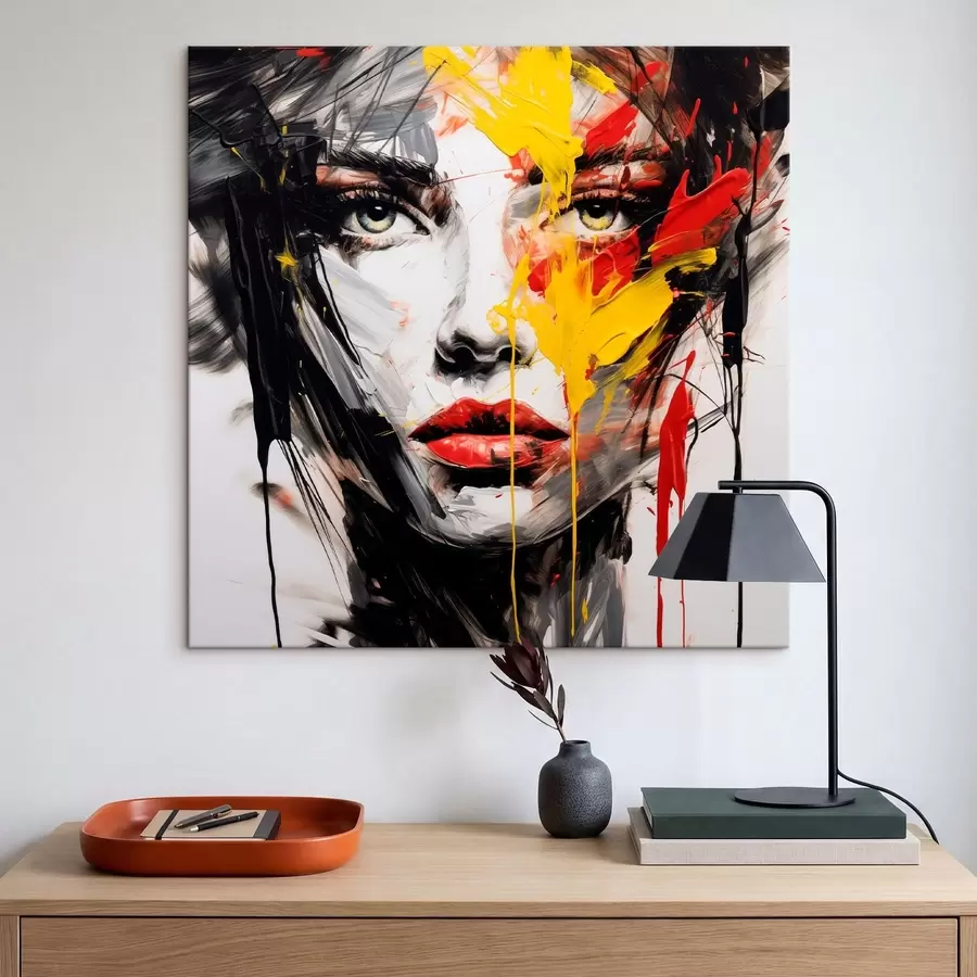  Peintures Portrait de femme aux traits audacieux s48088